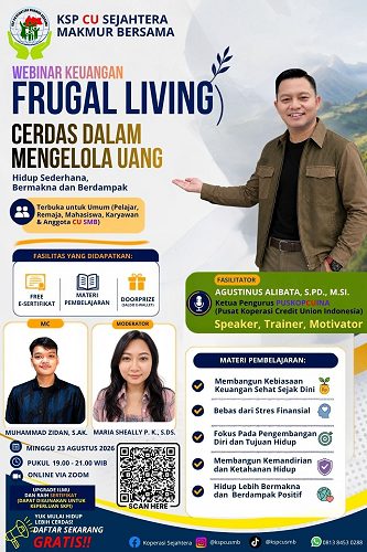 Frugal Living: Cerdas Mengelola Uang Menuju Hidup yang Sederhana, Bermakna & Berdampak
